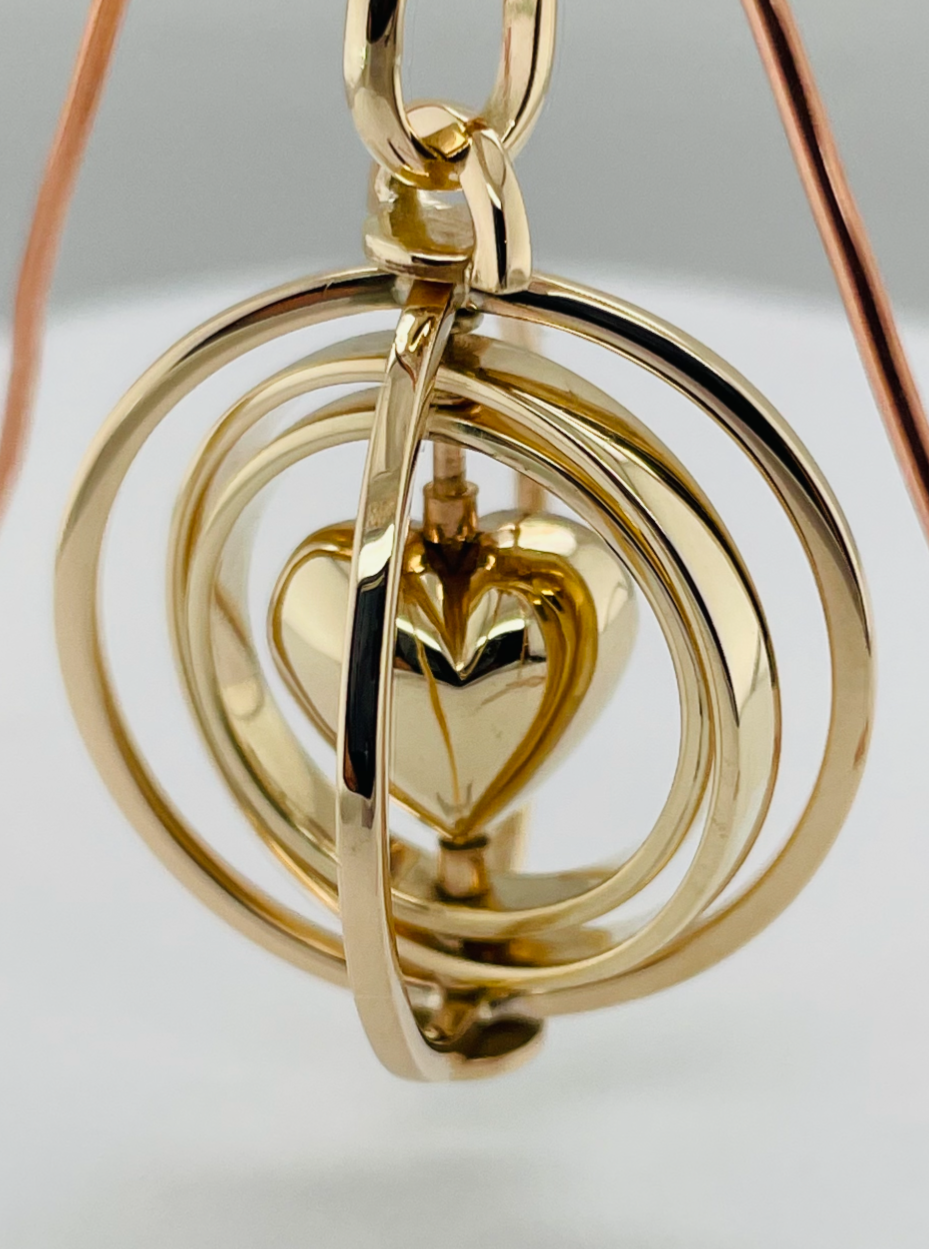 XL Gyro Pendant in 9ct Yellow Gold