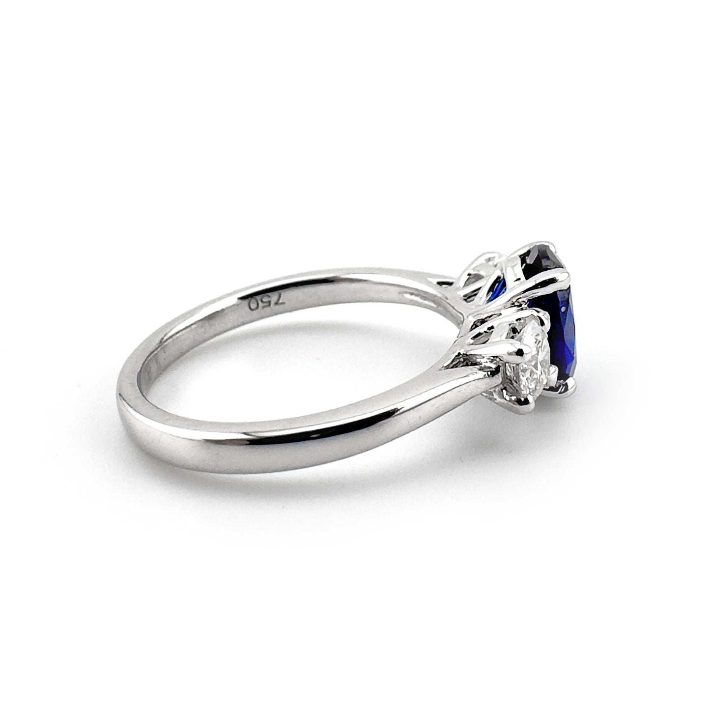 Sapphire and Diamond Ring, 18ct White Gold