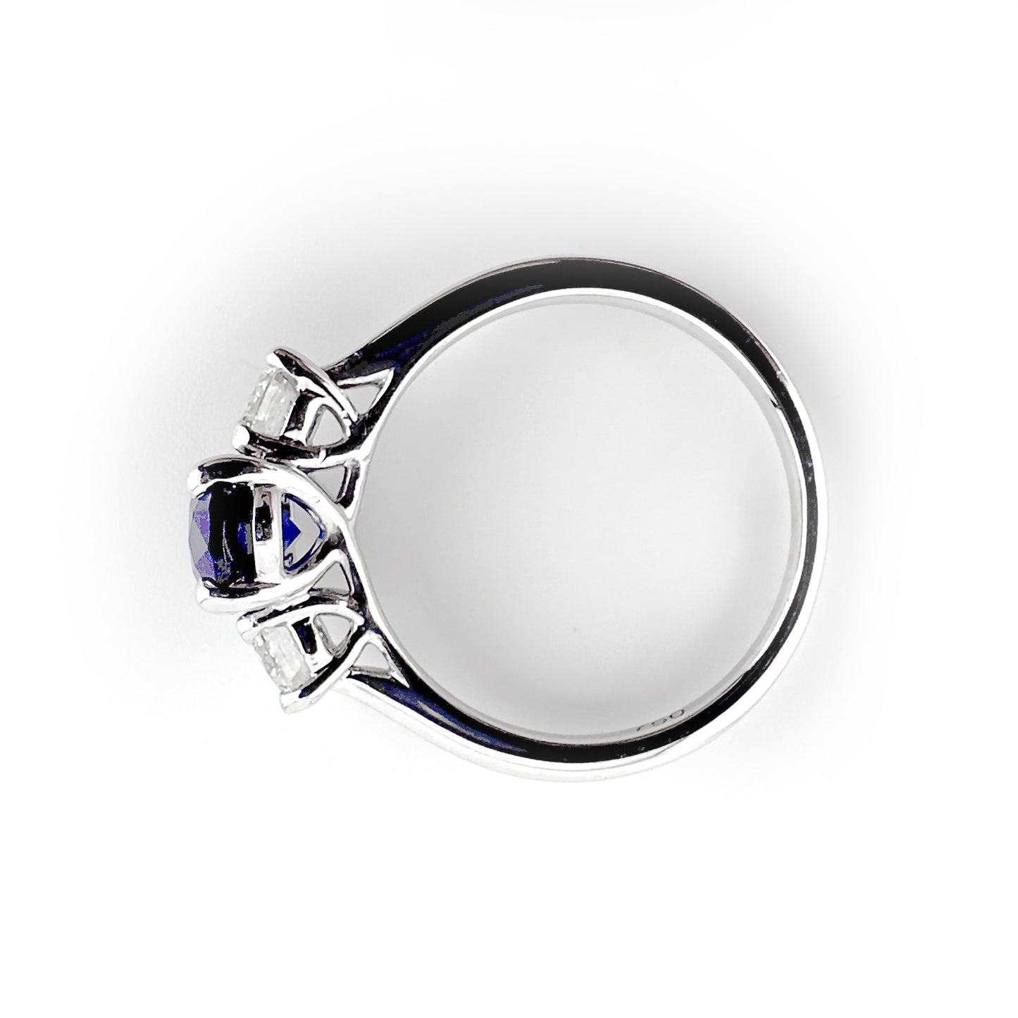 Sapphire and Diamond Ring, 18ct White Gold